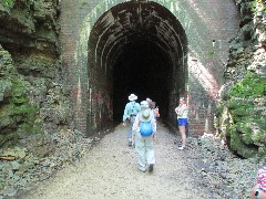 Dan Dorrough; Ruth Bennett McDougal Dorrough; tunnel; IAT; Badger State Trail, WI